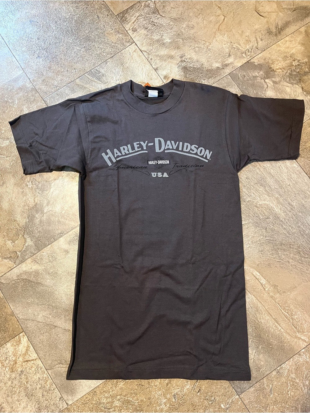 Harley-Davidson Black Crewneck Logo Tee